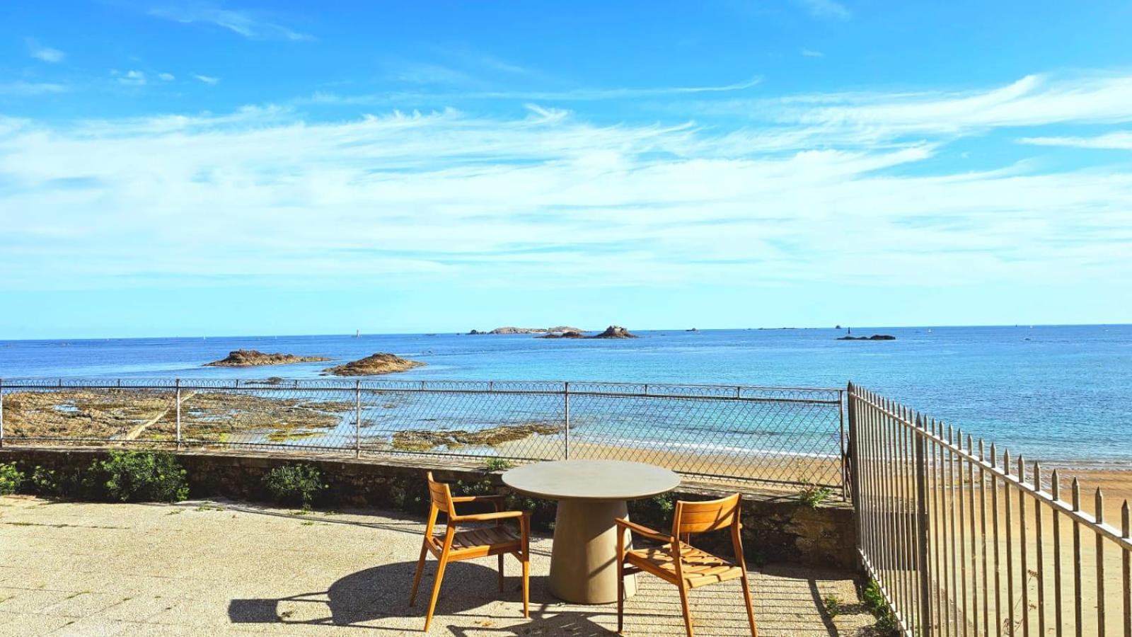 Vue Pleine Mer A La Perle Marine - La Terrasse Dinard Exteriör bild