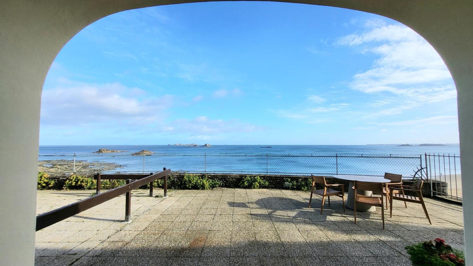 Vue Pleine Mer A La Perle Marine - La Terrasse Dinard Exteriör bild