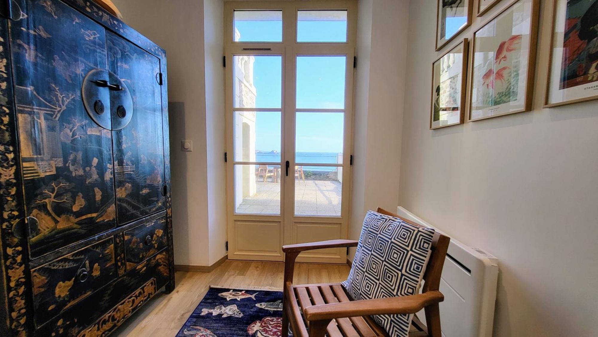 Vue Pleine Mer A La Perle Marine - La Terrasse Dinard Exteriör bild